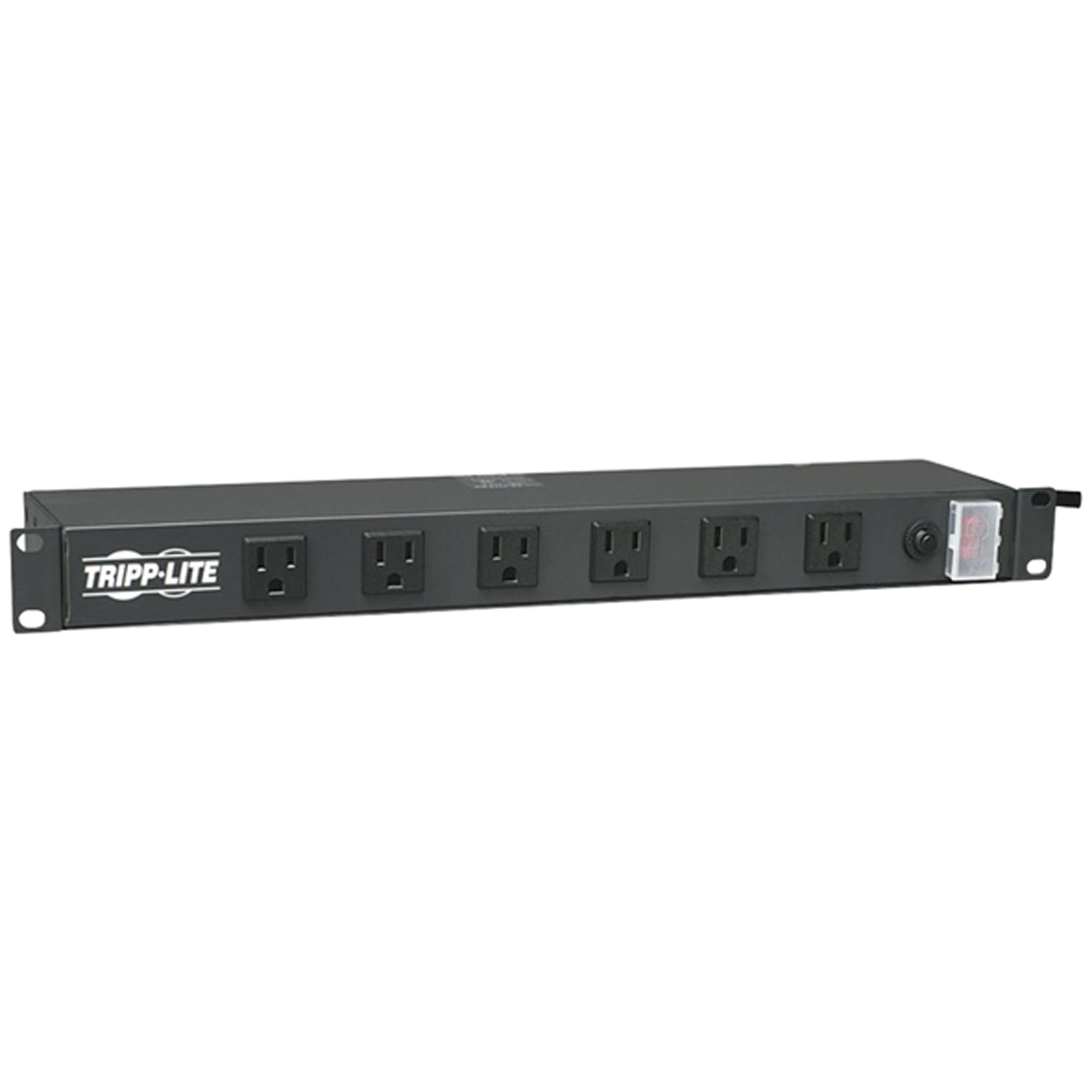 Tripp Lite by Eaton, 1U Rack-Mount 12-Outlet Power Strip, Cord Length 15 ft, Cable Gauge 14 Amps 15 Model# RS1215-RA